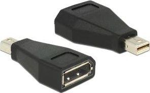 Adapter AV Delock DisplayPort Mini - DisplayPort czarny (65238) 1