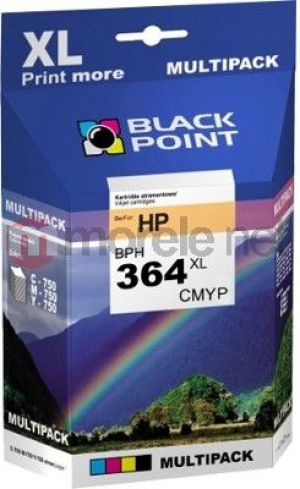 Tusz Black Point tusze BPH364XLCMYP / J3M82AE nr 364 (cyan, magenta, yellow, black) 1