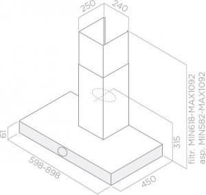 Okap Elica Lol BL/A/90 3