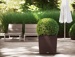 Lechuza Doniczka CUBE Cottage 40 ALL-IN-ONE, kolor mokka 2