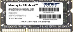 Pamięć do laptopa Patriot Signature, SODIMM, DDR3L, 4 GB, 1600 MHz, CL11 (PSD34G1600L81S) 1