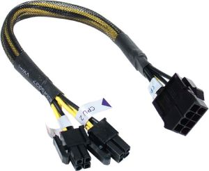 Akasa ATX/EPS 8-pin - ATX/EPS 8-pin, 0.3m, Żółty (AKCB88EXT) 1