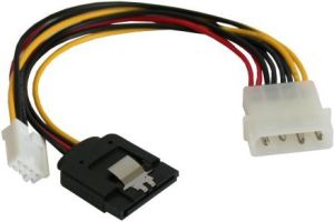 InLine Adapter SATA na Molex + FDD Floppy 15cm (29690) 1