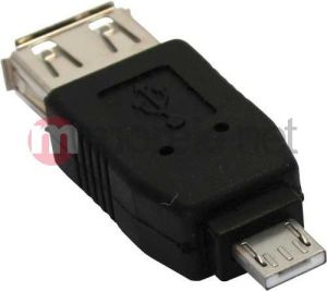 Adapter USB InLine microUSB-A - USB Czarny  (31600) 1