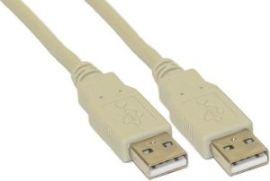 Kabel USB InLine USB-A - USB-A 2 m Biały (34318H) 1