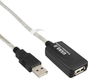 Kabel USB InLine USB-A - 5 m Przezroczysty (34605A) 1