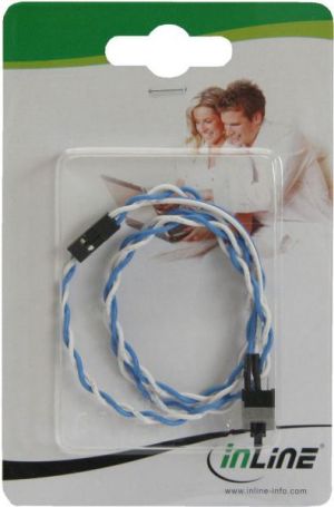 InLine Przycisk reset z kablem, 0.3m (26648A) 2