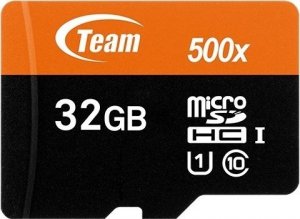 Karta TeamGroup 500x MicroSDHC 32 GB Class 10 UHS-I/U1  (TUSDH32GUHS03) 1