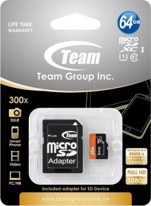 Karta TeamGroup 500x MicroSDXC 64 GB Class 10 UHS-I/U1  (TUSDX64GUHS03) 2