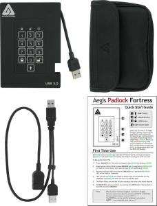 Dysk zewnętrzny SSD Apricorn Aegis Padlock Fortress 512GB Czarny (A25-3PL256-S512F) 3