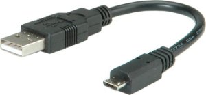 Roline ROLINE USB 2.0 Cable, Type A ST - Micro B ST 0,15 m (11.02.8310) 4