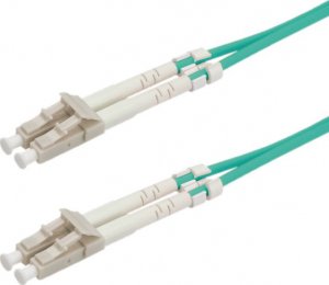 Roline ROLINE - Fiber optic cable - LC Multi- Mode (M) - LC Multi- Mode (M) - 15 m - glass fiber - 50/125 Micrometer - OM3 - halogen free - turquoise (21.15.8829) 1