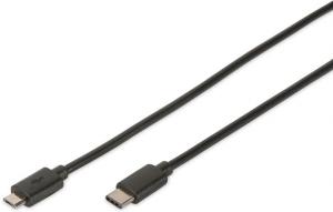 Kabel USB Digitus USB-C - USB-C 1.8 m Czarny (DB-300137-018-S) 1