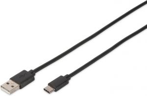 Kabel USB Digitus USB-A - 1.8 m Czarny (DB-300136-018-S) 1