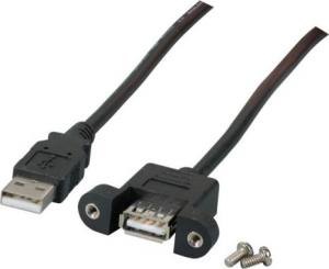 Kabel USB EFB USB-A - USB-A 1 m Czarny (K5291SW.1V2) 1