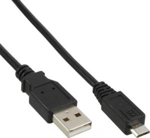 Kabel USB InLine USB-A - microUSB 0.3 m Czarny (31703) 1