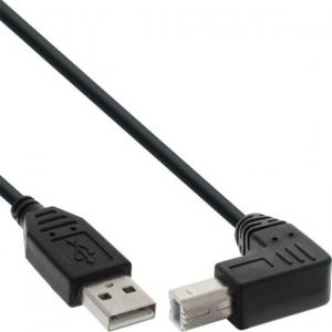 Kabel USB InLine USB-A - USB-B 0.3 m Czarny (34503U) 1