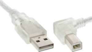 Kabel USB InLine USB-A - USB-B 0.3 m Przezroczysty (34516R) 1