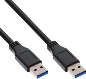 Kabel USB InLine USB-A - USB-A 0.3 m Czarny (35203) 1