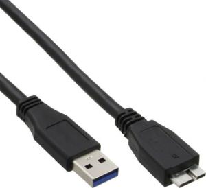Kabel USB InLine USB-A - micro-B 0.3 m Czarny (35403) 1