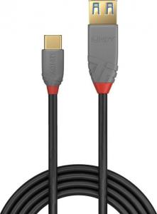 Kabel USB Lindy USB-A - USB-C 0.5 m Czarny (36910) 2