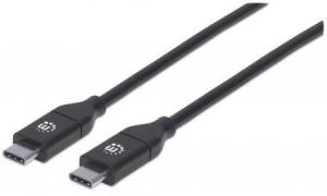 Kabel USB Manhattan USB-C - 2 m Czarny (355247) 1