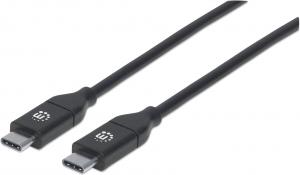 Kabel USB Manhattan USB-C - 2 m Czarny (355247) 2