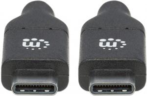 Kabel USB Manhattan USB-C - 2 m Czarny (355247) 4