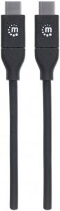 Kabel USB Manhattan USB-C - 2 m Czarny (355247) 5