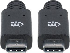 Kabel USB Manhattan USB-C - USB-C 1 m Czarny (355223) 5