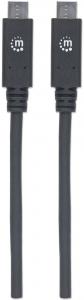 Kabel USB Manhattan USB-C - USB-C 1 m Czarny (355223) 6