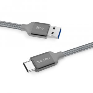 Kabel USB Nevox USB-A - USB-C 1 m Szary (1457) 3