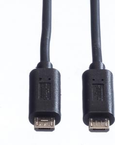 Kabel USB Roline microUSB - microUSB 0.3 m Czarny (JAB-2370359) 4
