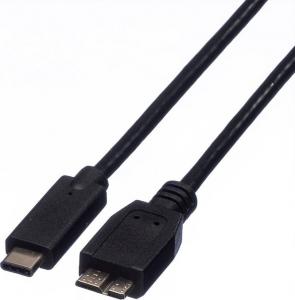 Kabel USB Roline USB-C - 1 m Czarny (JAB-2600470) 1