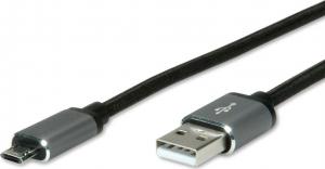 Kabel USB Roline USB-A - 3 m Czarny (JAB-3883290) 1