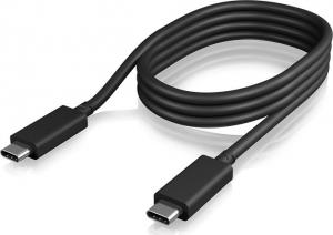 Kabel USB Icy Box USB C - USB C 1m czarny 1