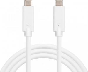 Kabel USB Sandberg USB-C - USB-C 1 m Biały (136-22) 1