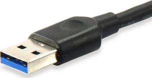Kabel USB Equip USB-A - USB-C 0.25 m Czarny (128343) 1