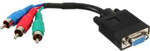 Kabel InLine D-Sub (VGA) - RCA (Cinch) x3 0.15m czarny (17200) 1