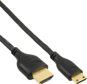 Kabel InLine HDMI Mini - HDMI 0.5m czarny (17055C) 1