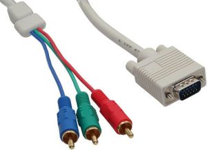Kabel InLine D-Sub (VGA) - RCA (Cinch) x3 2m biały (17202) 1