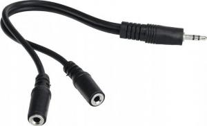 Kabel InLine Jack 3.5mm - Jack 3.5mm x2 0.2m czarny (99300) 1