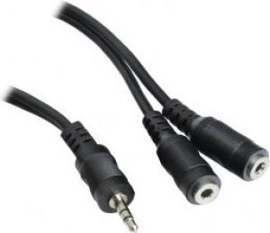 Kabel InLine Jack 3.5mm - Jack 3.5mm x2 1.8m czarny (99300L) 1