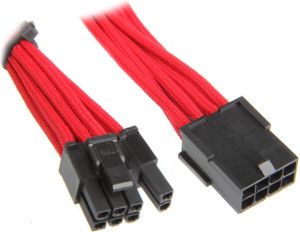 BitFenix PCIe 8-pin - PCIe 8-pin, 0.45m, Czerwony (BFAMSC62PEG45RKRP) 1