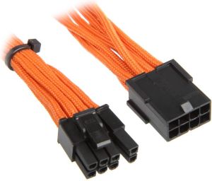 BitFenix przedłużacz 6+2-Pin PCIe 45cm - ekranowany pomarańczowo - czarny (BFA-MSC-62PEG45OK-RP) 1