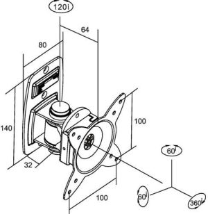 InLine Uchwyt 23107A 13"-24" 2