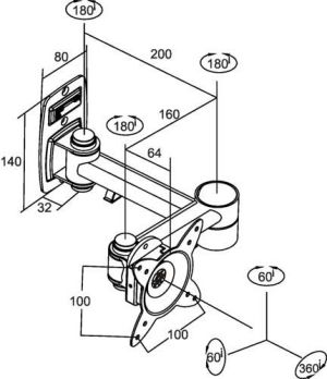 InLine Uchwyt 23105A 13"-24" 2