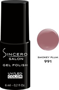 Sincero Salon Lakier hybrydowy Gel Polish UV/LED 991 Smokey Plum 6ml 1