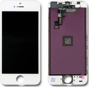 Qoltec Wyświetlacz dotykowy LCD do iPhone 5S/SE, ramka biała 1