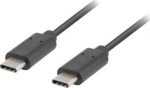 Kabel USB Lanberg USB-C - USB-C 0.5 m Czarny (CA-CMCM-31CU-0005-BK) 1